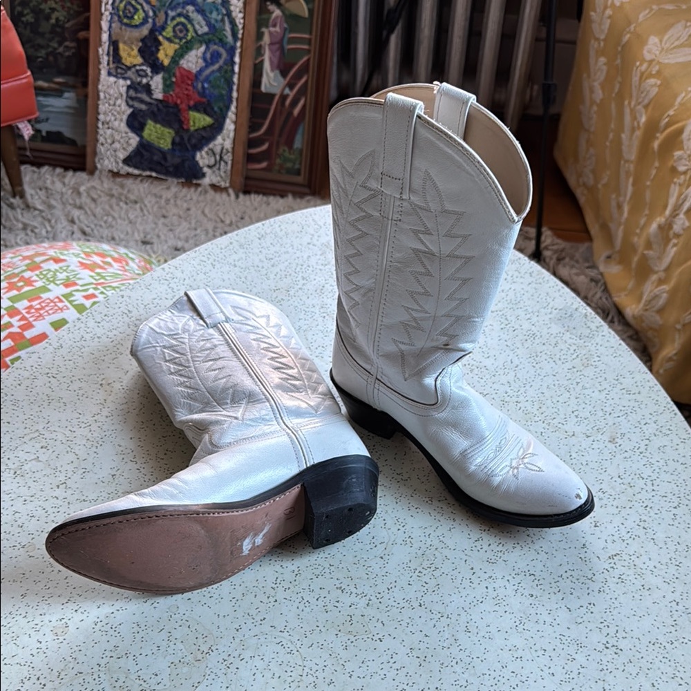 White Western Women's Boots